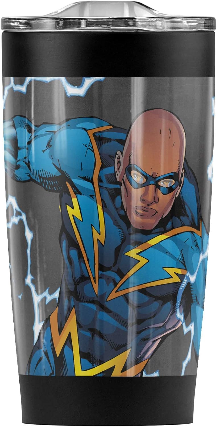 Taza de Acero Inoxidable Justice League Black Lightning 20 oz