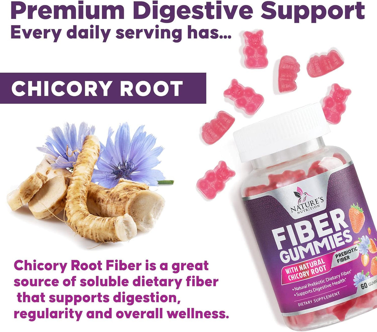 Suplemento prebiótico diario Nature's Nutrition