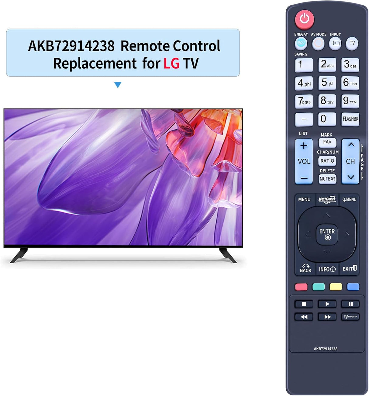 Control Remoto Universal LG para Smart Modelos AKB72914238