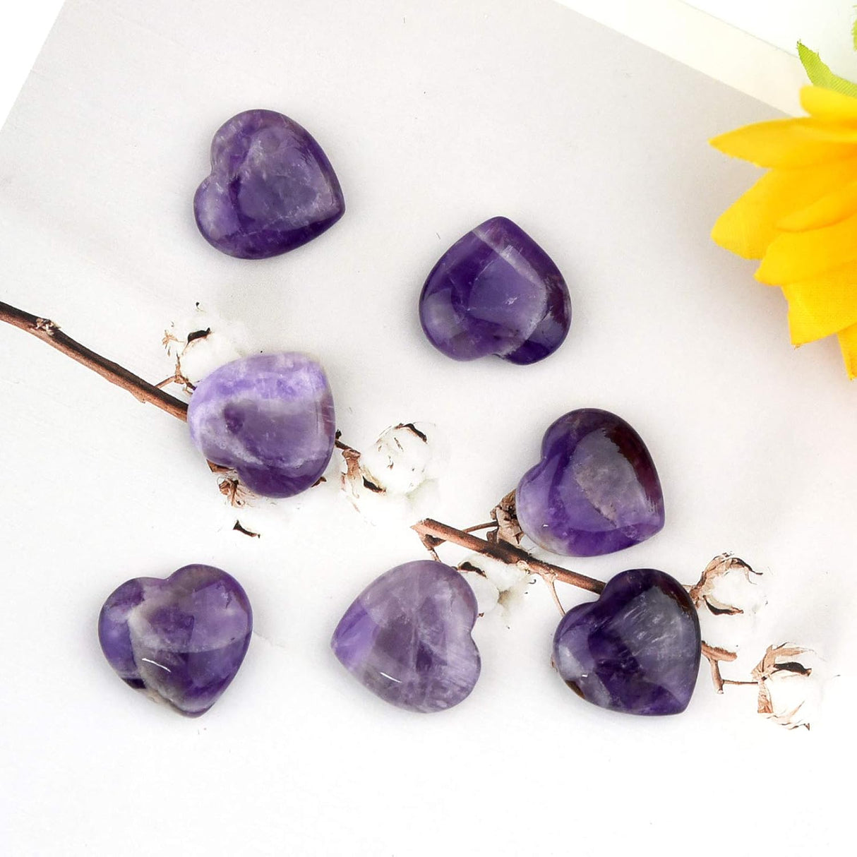 15 paquetes de cristal curativo de 0.8 pulgadas, amatista