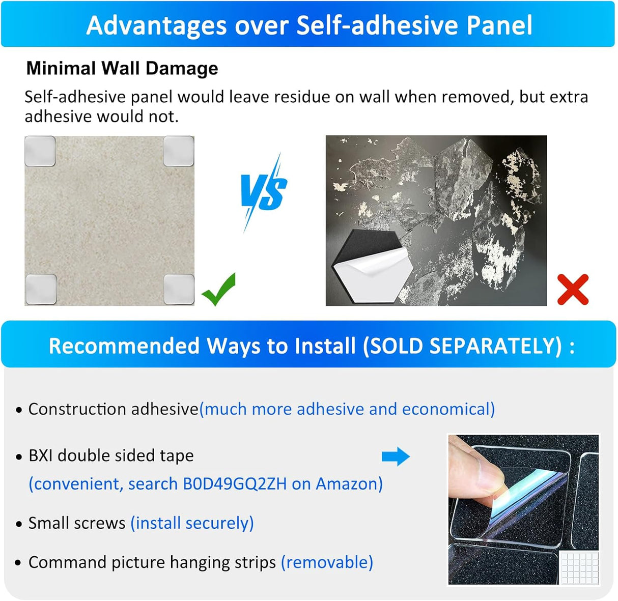 Paneles Acústicos BXI 12 Pack 12x12 Pulgadas 0.5 Pulgadas