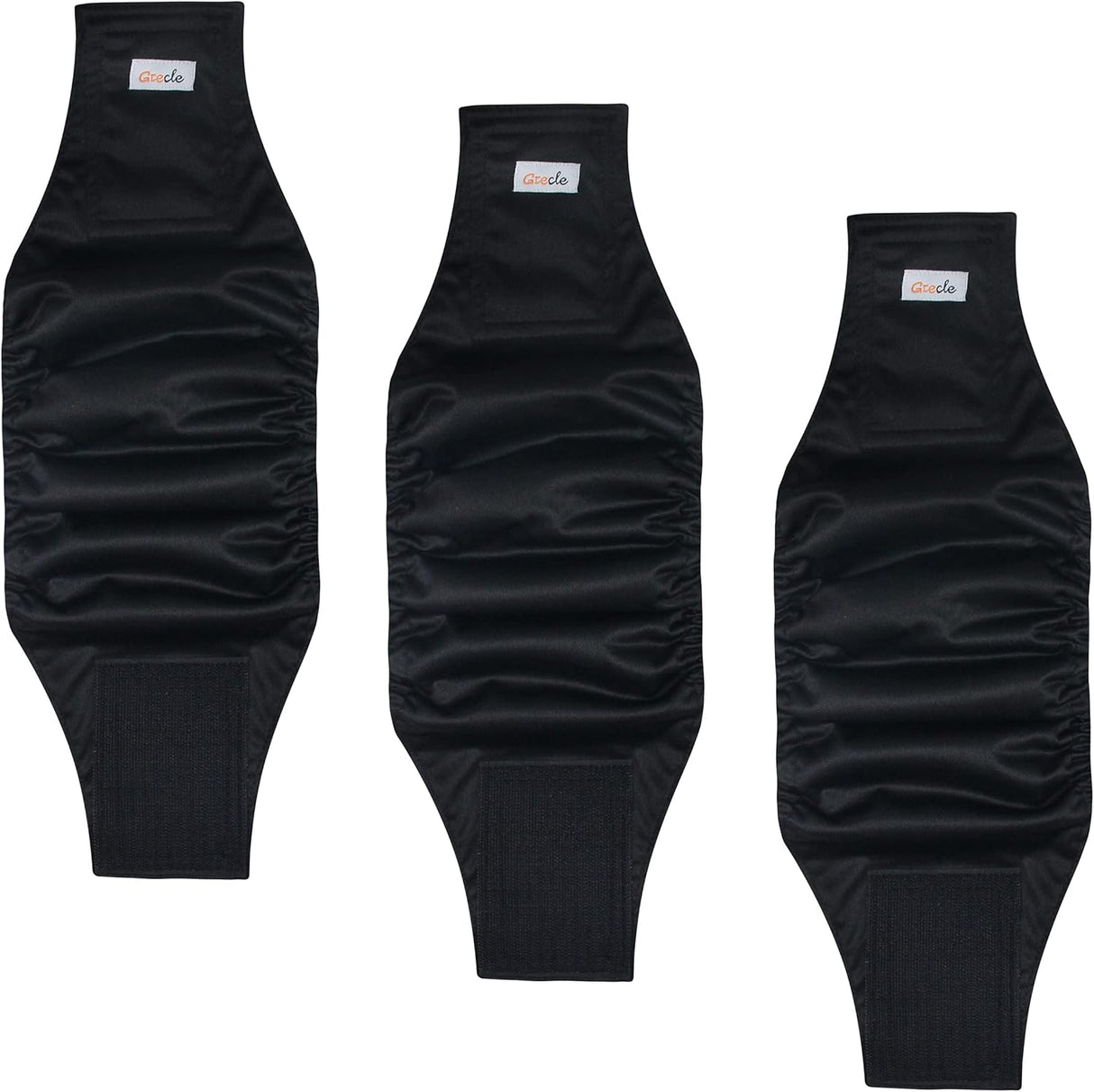 Grecle Pañales prémium para perros machos, pañales(negro, S)