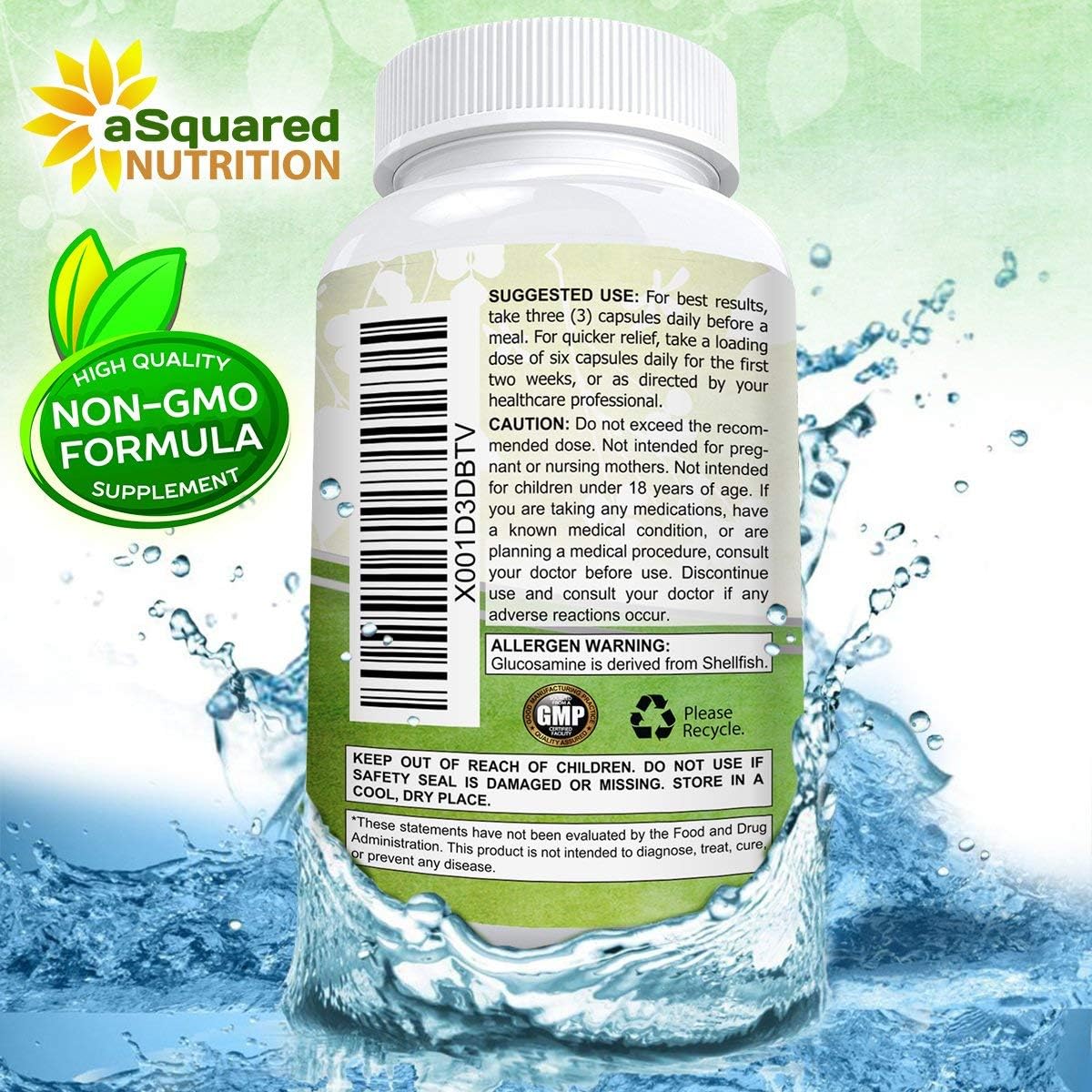 Suplemento Nutrition Glucosamina condroitina cúrcuma 120 cáp