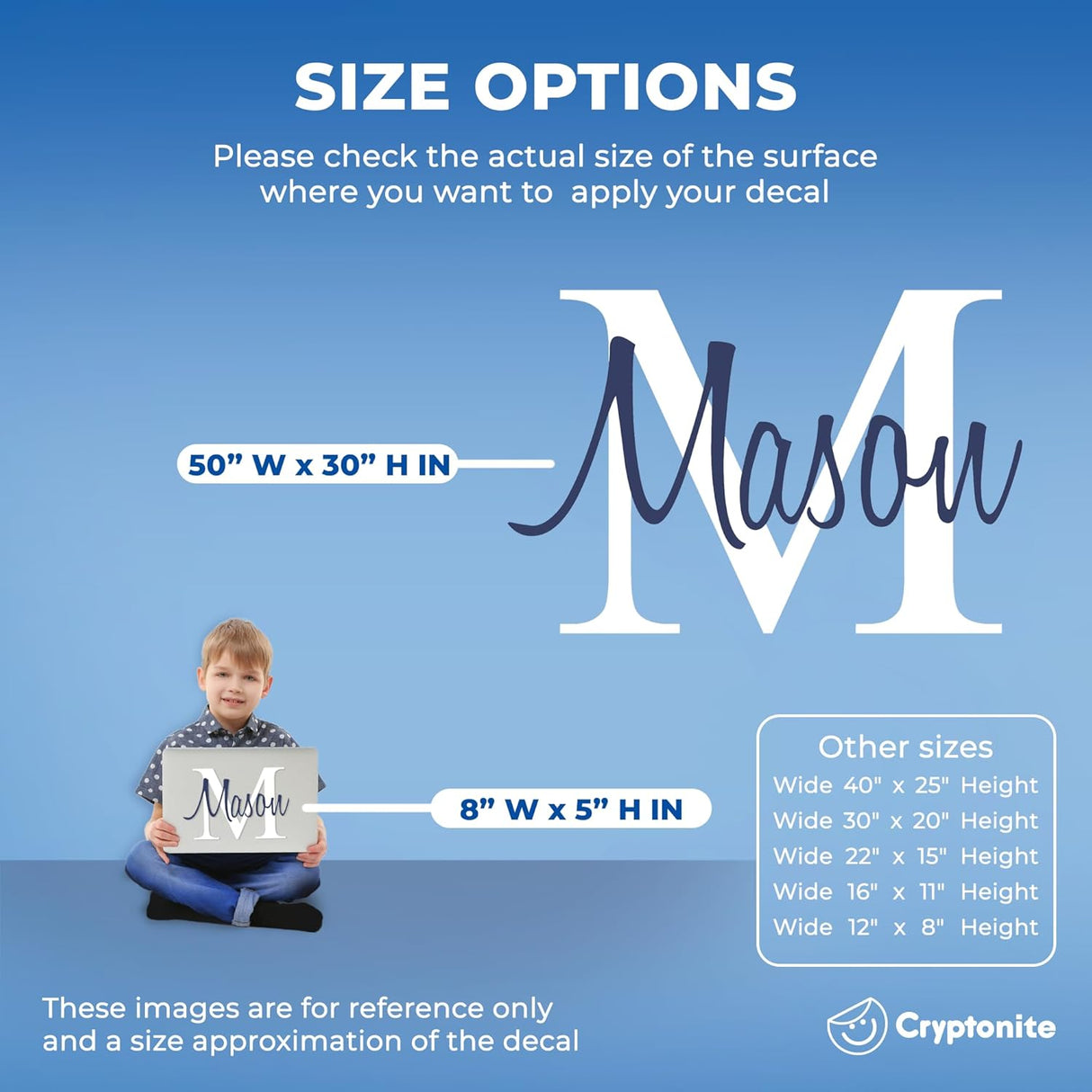 Decoración de Habitación CRYPTONITE | Vinilo Personalizado 22x15