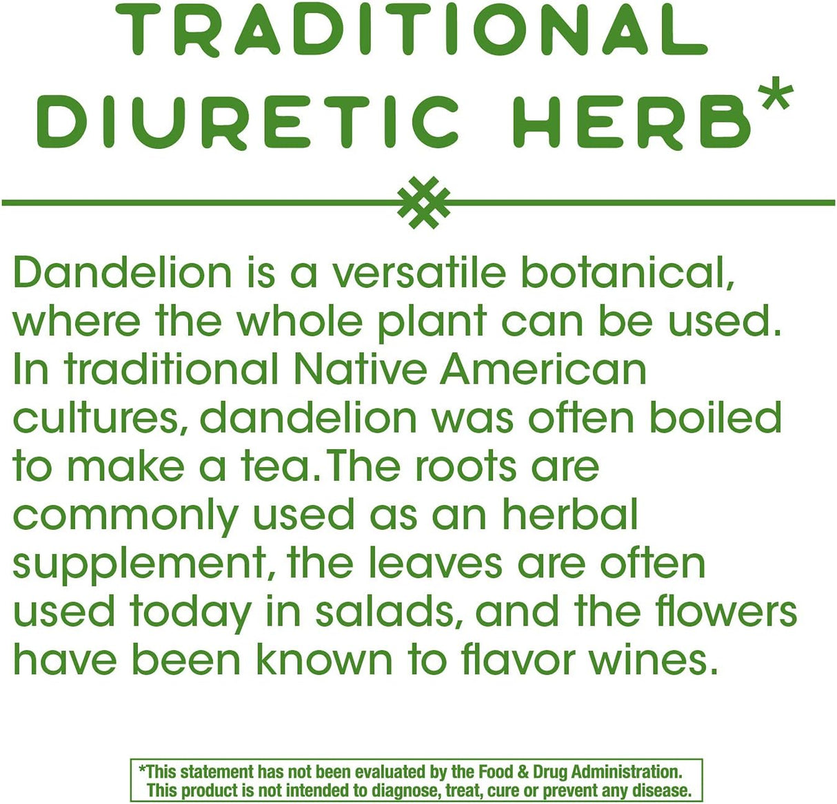 Suplementos Raíz de diente de león de 525 mg. 100 cápsulas