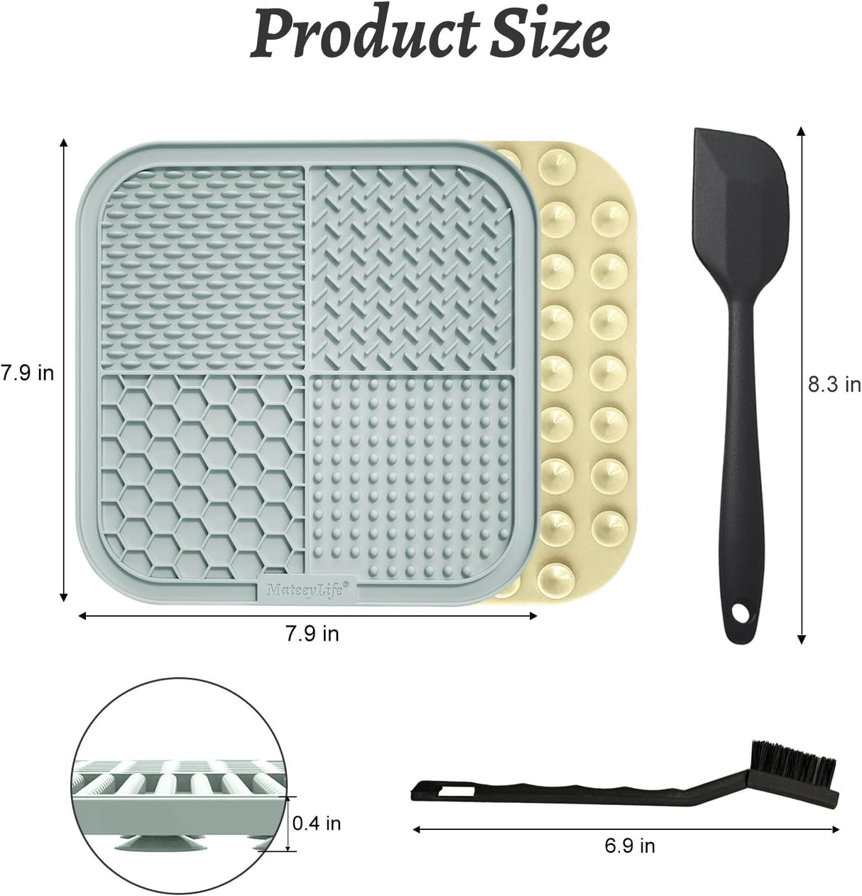 Alfombrilla grande para lamer perros 2 piezas