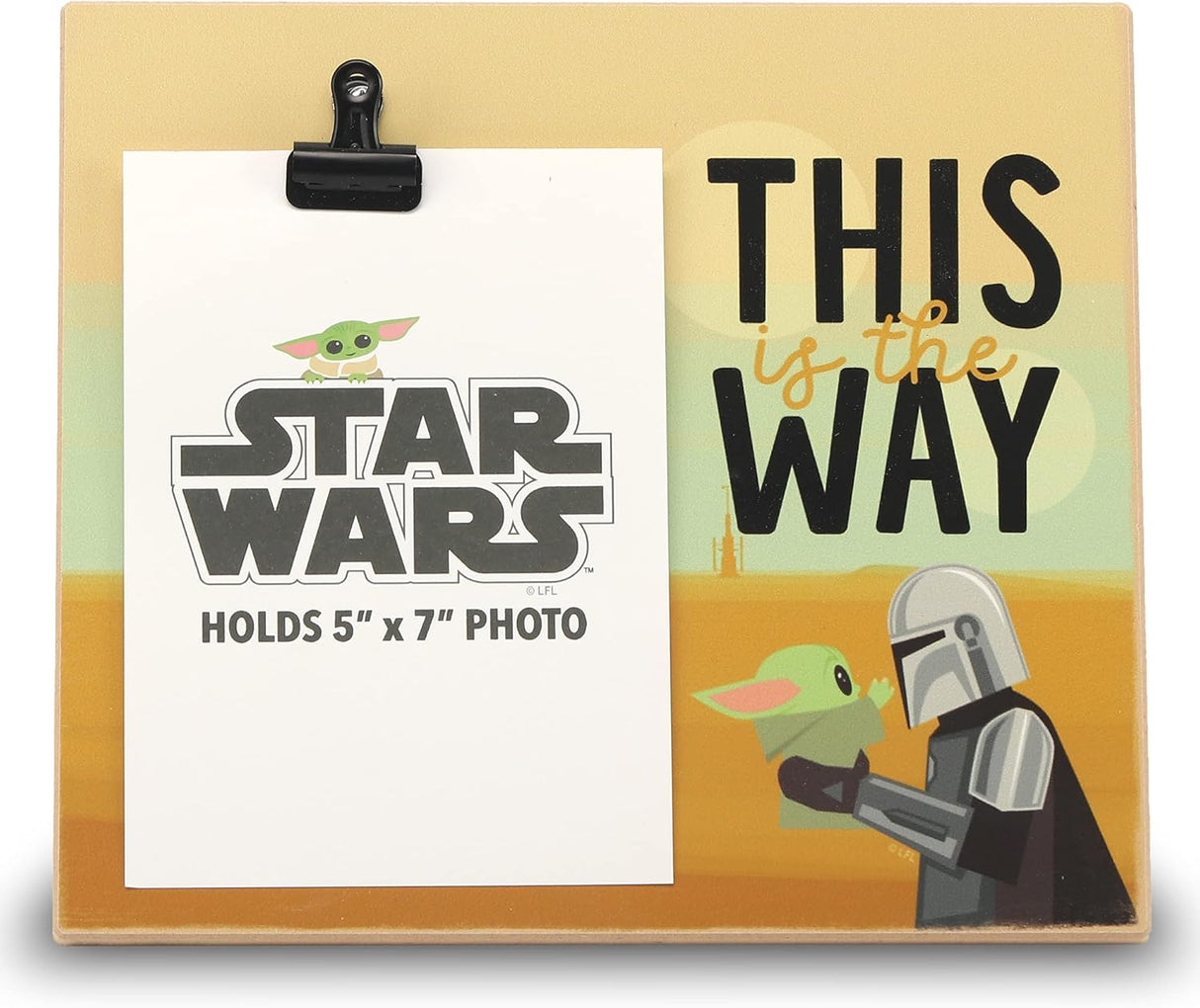 Portarretratos The Mandalorian para fotos de 5 x 7 pulgadas