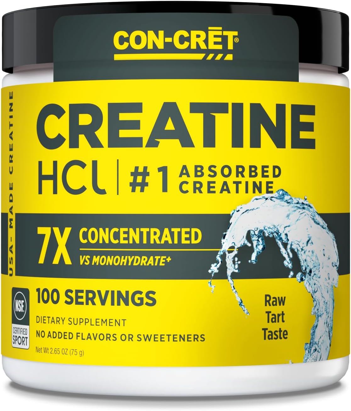 Creatina HCl en Polvo | Energía Muscular y Cognitiva | 100 Serv.