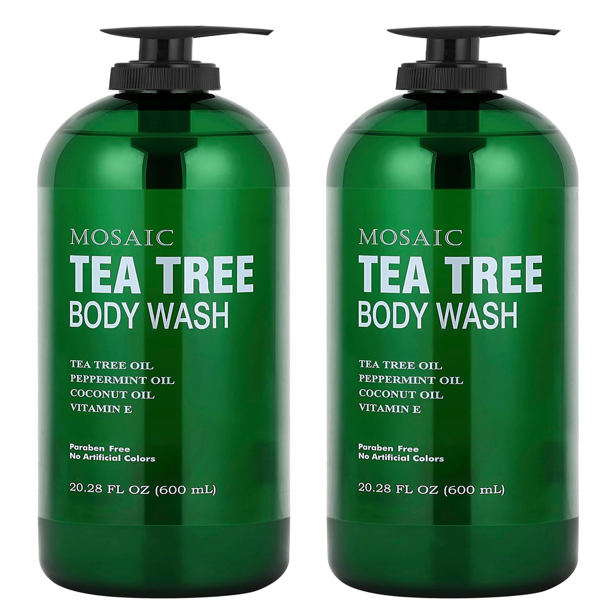 Gel de ducha de árbol de té con vitamina E paquete de 2