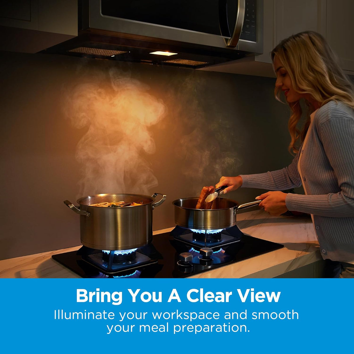 Microondas Midea 1.7 Cu.ft, 1000W, 300 CFM, MOR17BSA-SS