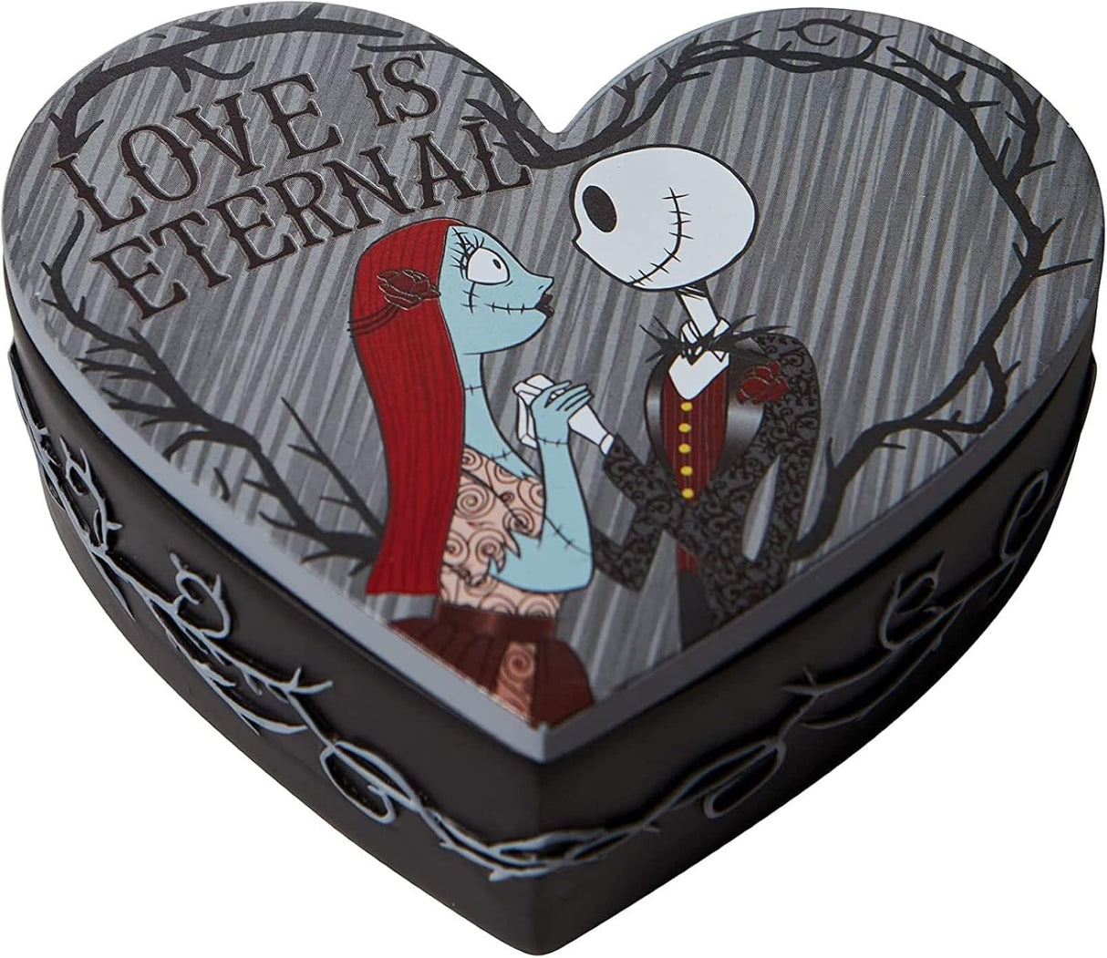 Caja de joyas Jack Skellington y Sally, Enesco, 1.26 pulgadas