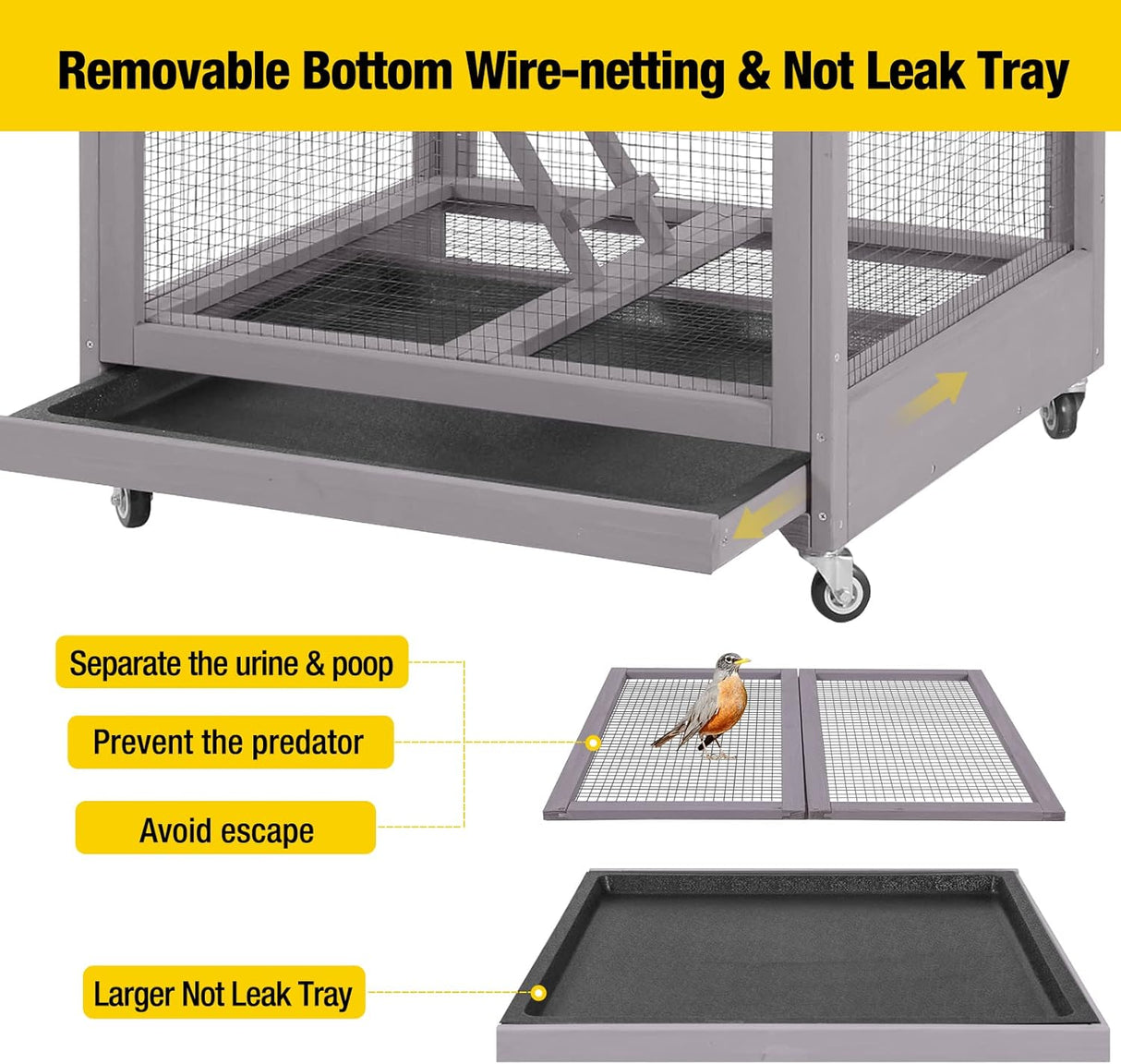 Jaulas para pájaros al aire libre ruedas incluidas