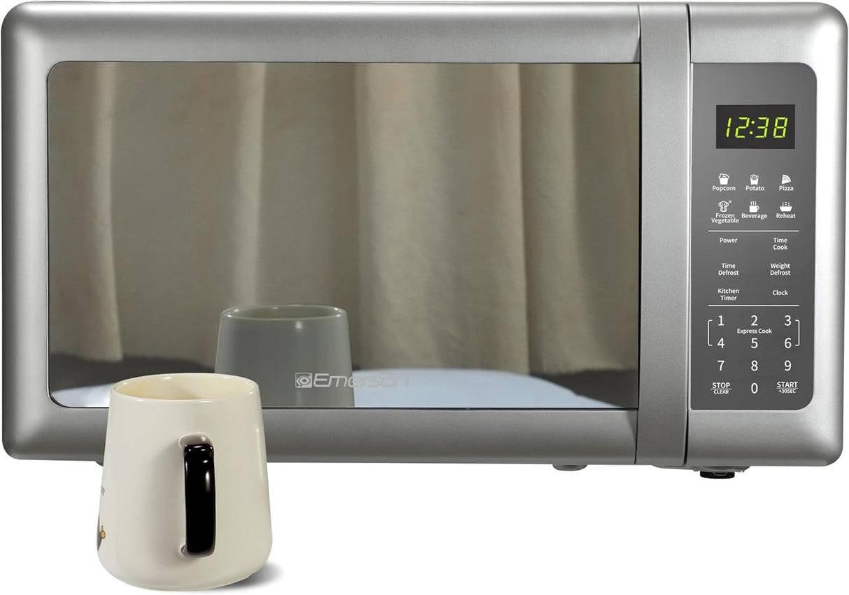 Horno de Microondas Emerson MW7601SL, 0.7 Cu. Ft, 10 Niveles