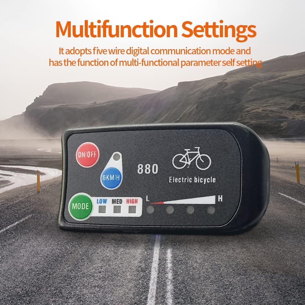 Pantalla de Bicicleta Eléctrica KT LED-880, 36V 48V, Accesorios