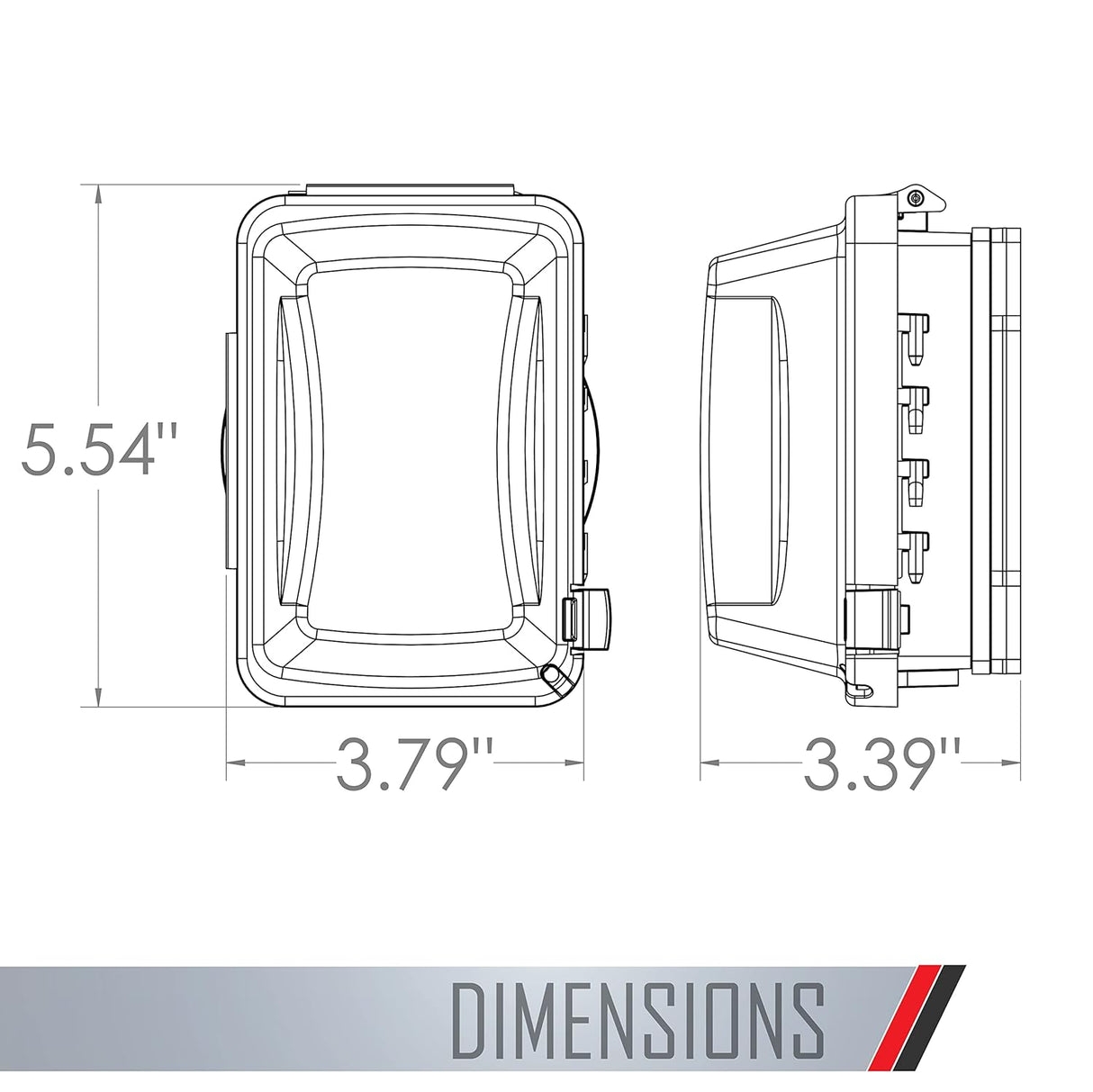 Cubierta de dispositivo de profundidad estándar no metálica
