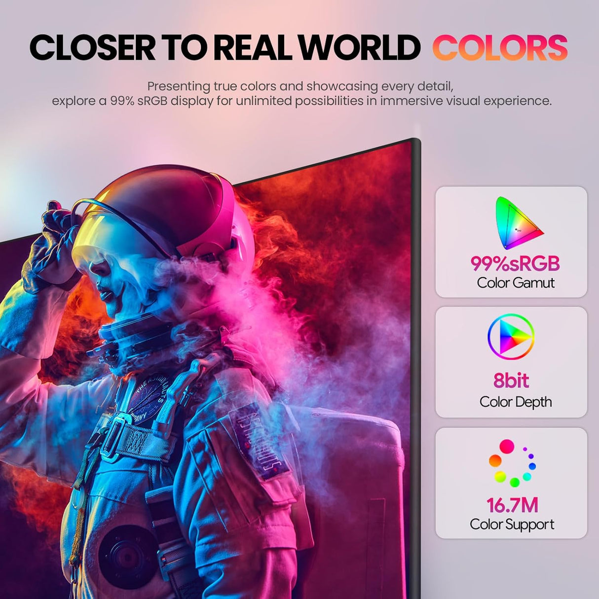 Monitor Curvo CRUA 24 FHD 100Hz 99% sRGB HDMI VGA