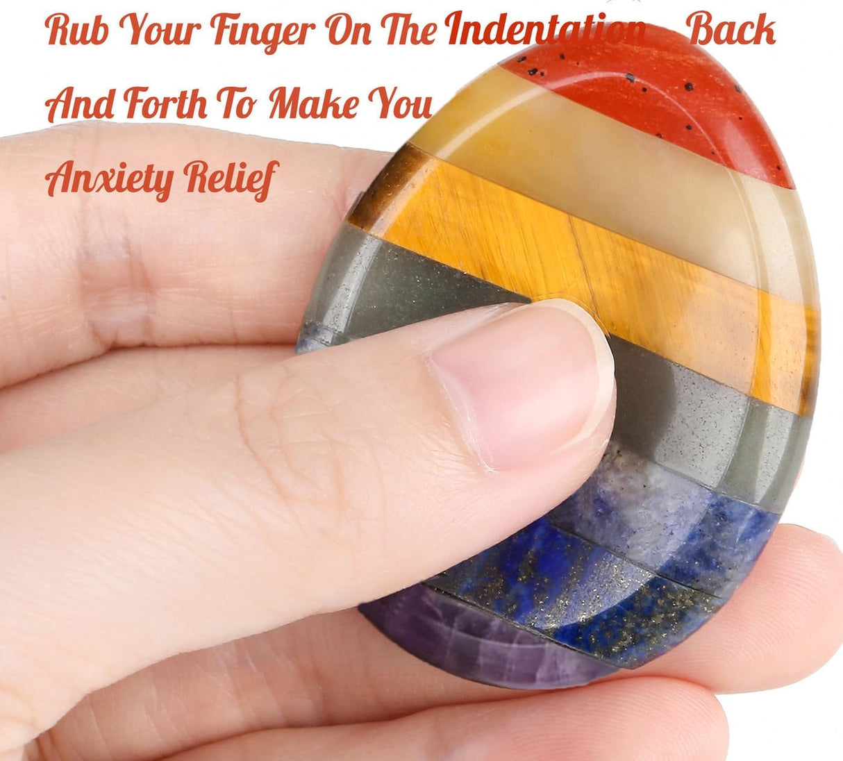 DUQGUHO Cristales curativos naturales de cuarzo para pulgar