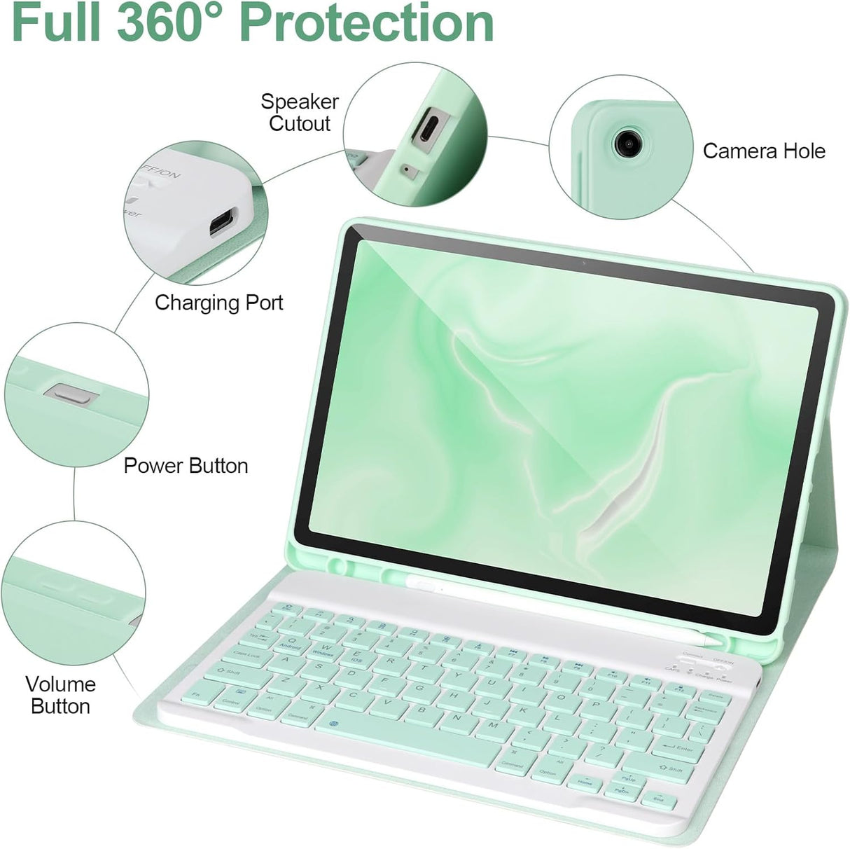 Funda con teclado para Galaxy Tab A9+/Plus 11’’ 2023, Samsung