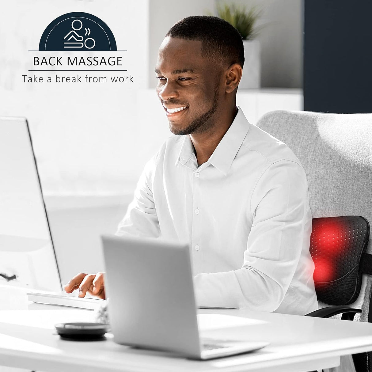 Masajeador VIKTOR JURGEN Shiatsu con Calor y Relaxación