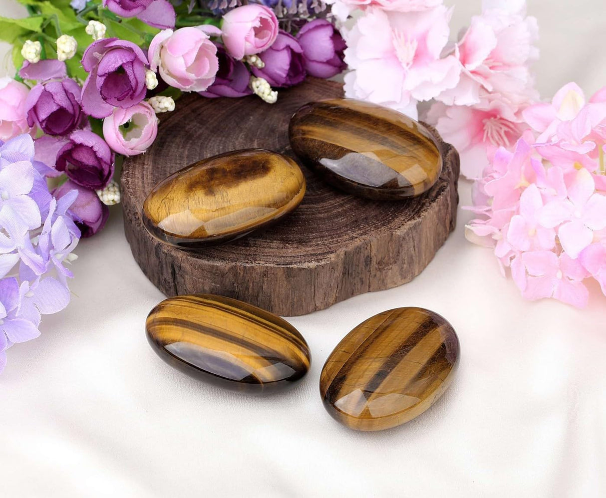 Piedra de Palma Ojo de Tigre 2.4" - Cristales Curativos