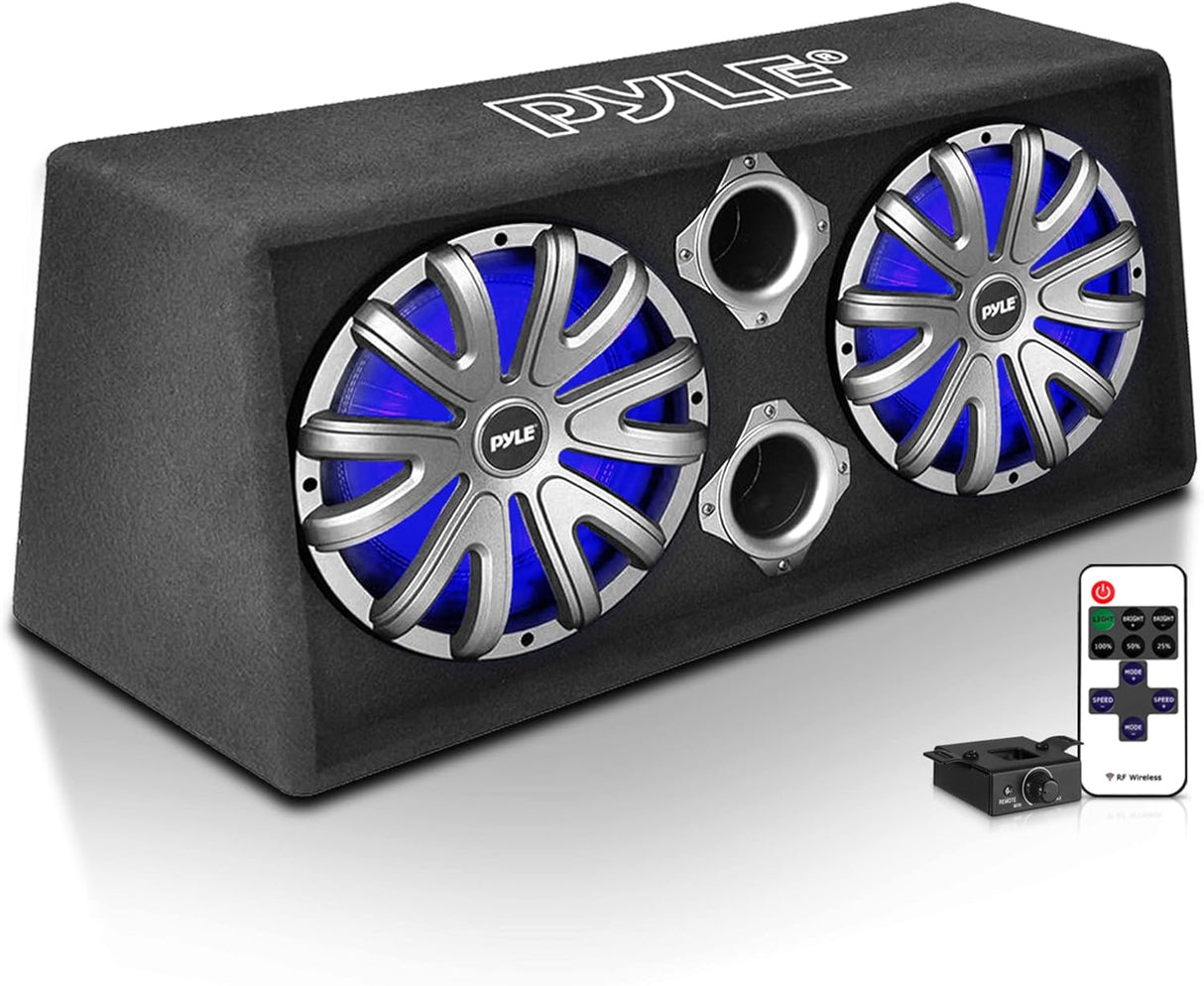 Parlantes de subwoofer de graves dobles PYLE PLBAS102LE
