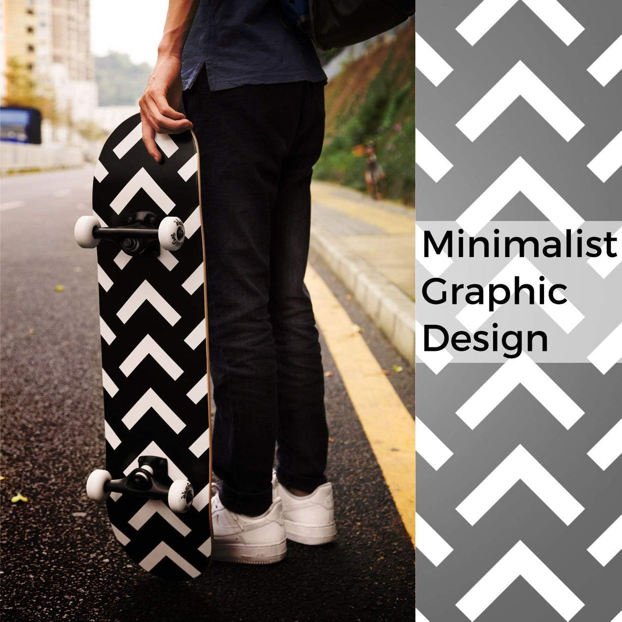 Patineta completa para principiantes, 7 capas de arce, 31 x 7.88