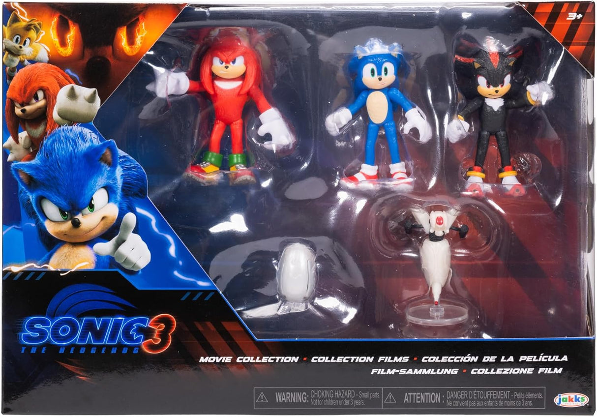 Figuras de Acción Sonic 3 - Pack Multicolor 2.5 - Licencia Oficial