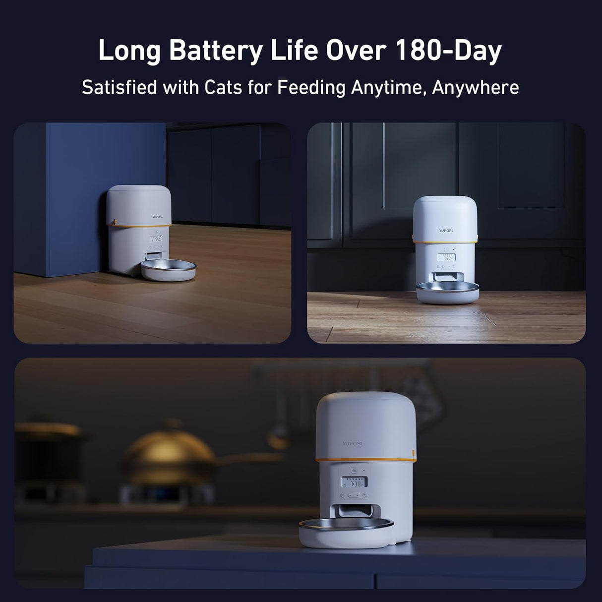 Comedero Automático para Gatos, Fácil de Usar, 2L/4L, Modelo X