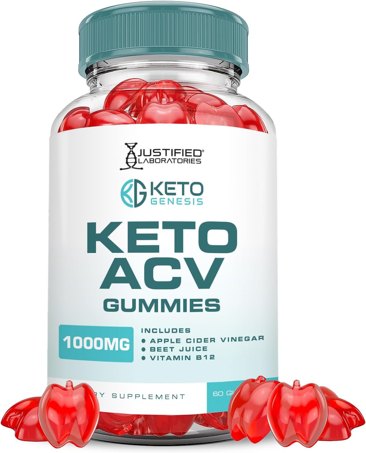 Keto Genesis Keto ACV Gummies Fórmula avanzada de 1000 mg