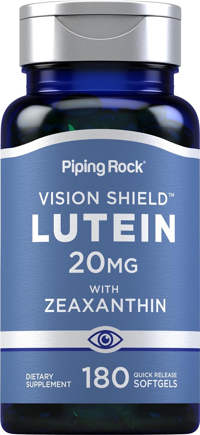 Piping Rock Suplementos de luteína y zeaxantina 20 mg 180u