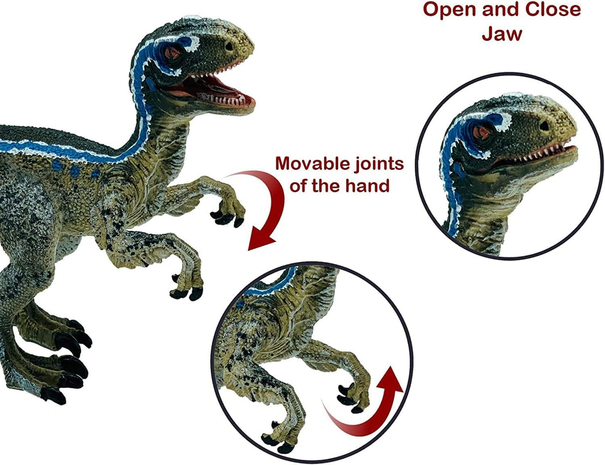 Juguete Dinosaurio Velociraptor Gemini, Boca y Manos Movibles