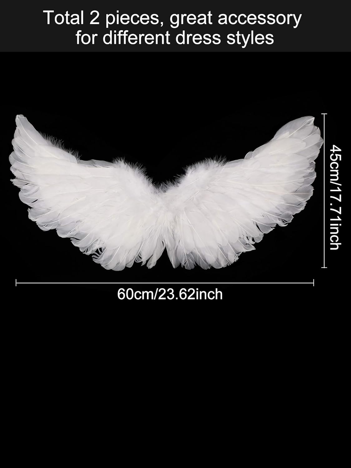 Disfraces de Alas de ángel con alas blanco talla única