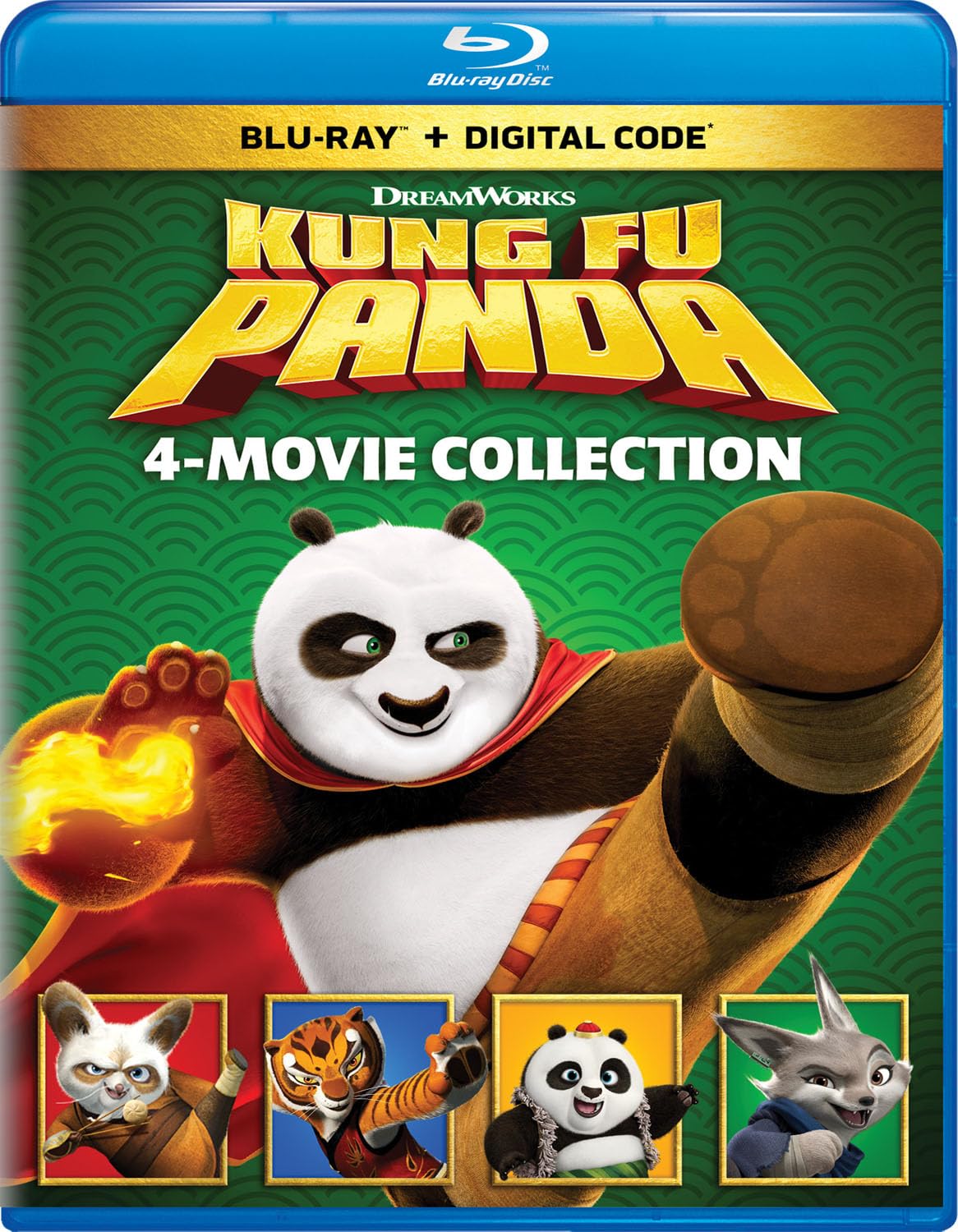 Kung Fu Panda: Colección 4 Películas (Blu-ray + Digital)