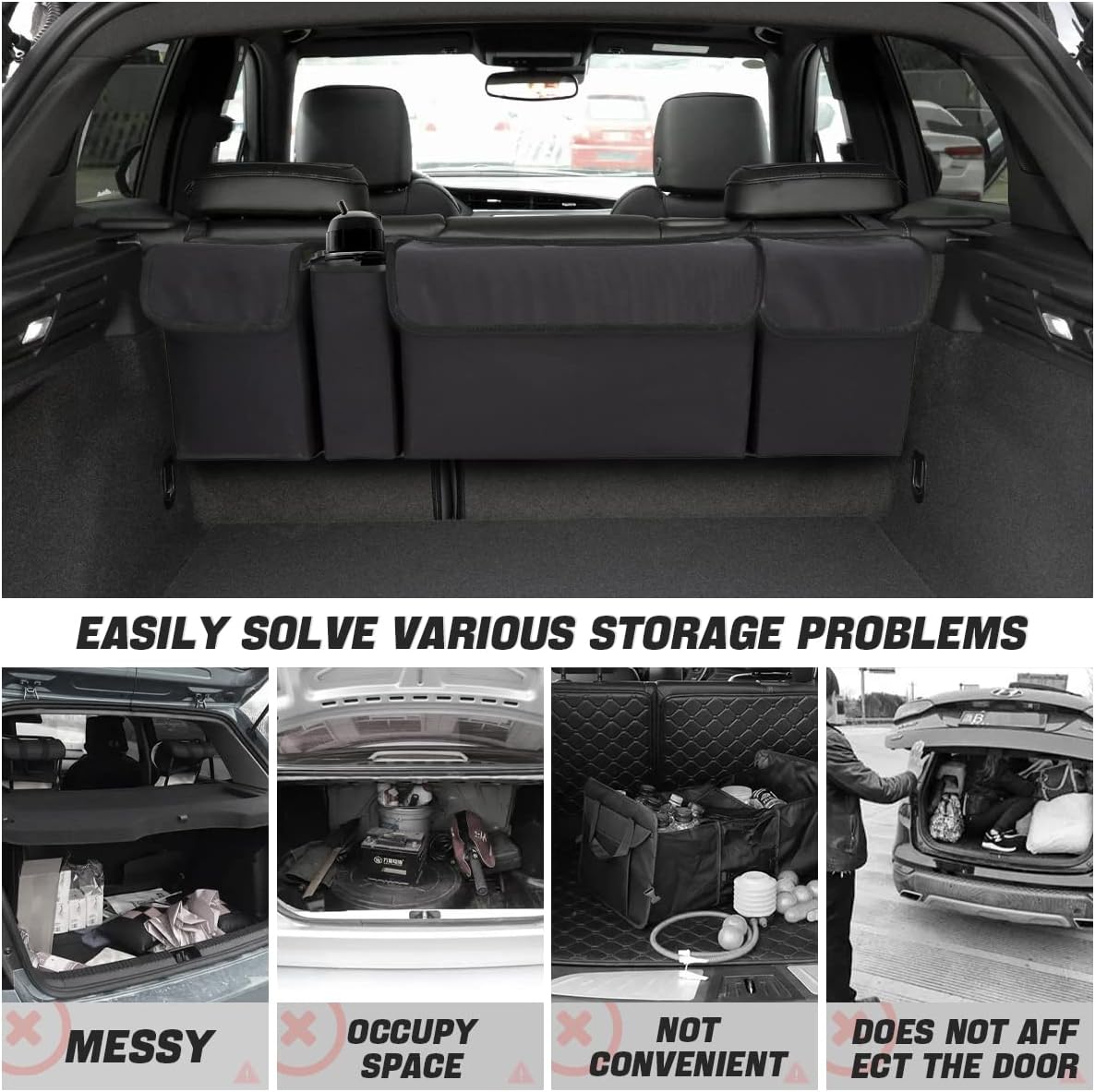 Organizador de Maletero AUCELI, impermeable y colapsable