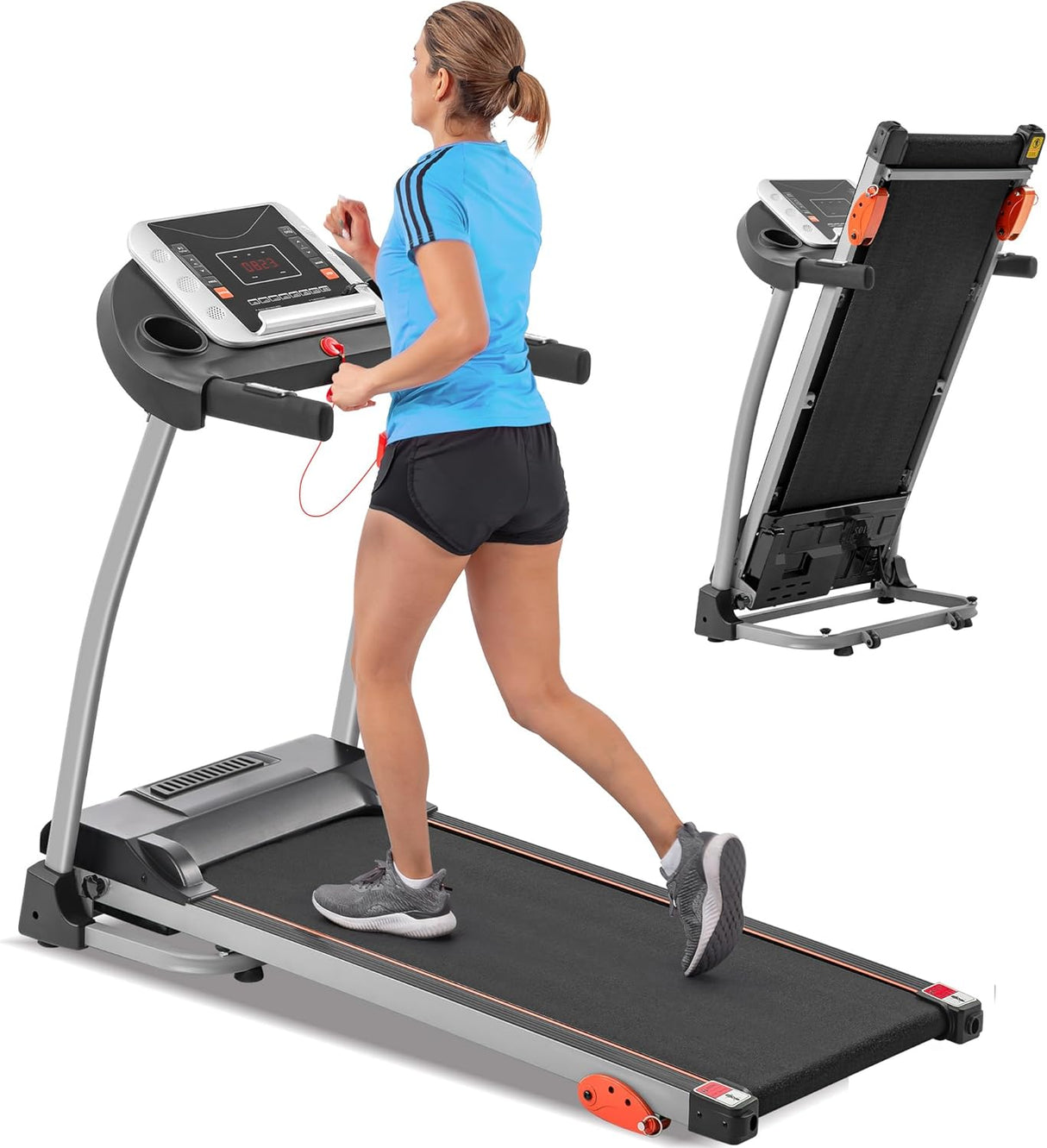 Caminadora Plegable Merax 2.5HP, 12 Programas, 300 lbs