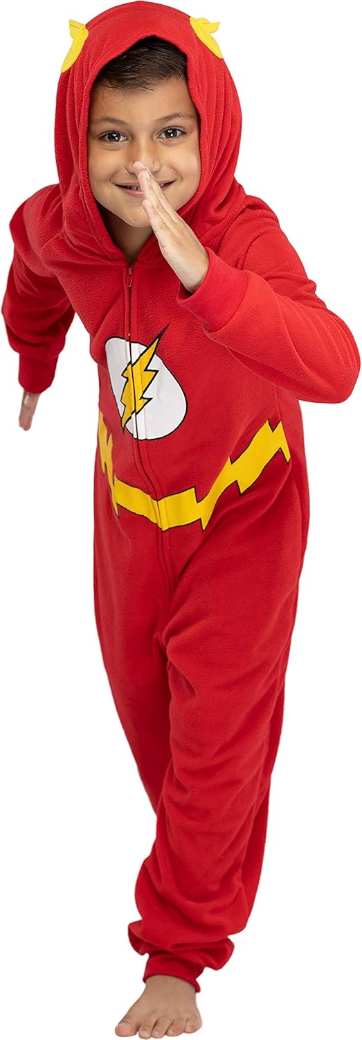 DC Comics - Disfraz de superhéroe con capucha para hombre, Multi