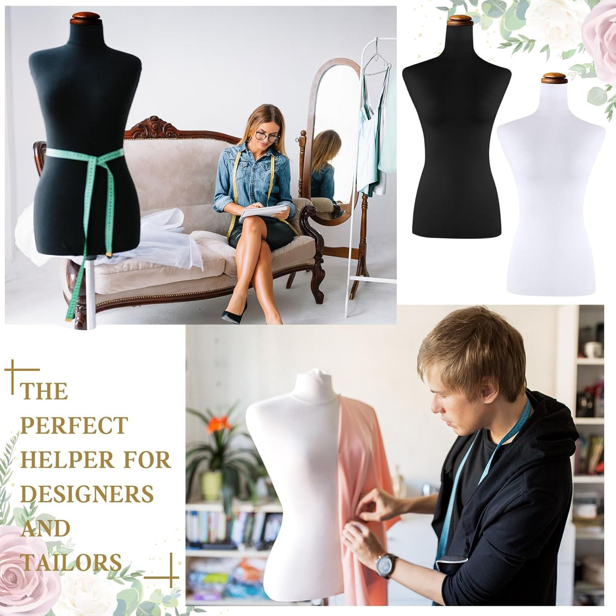 Cubierta de Maniquí Superior Peryiter, Tela Suave y Elástica