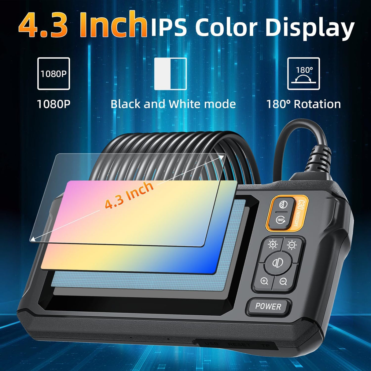 Camara endoscopio industrial HD1080P