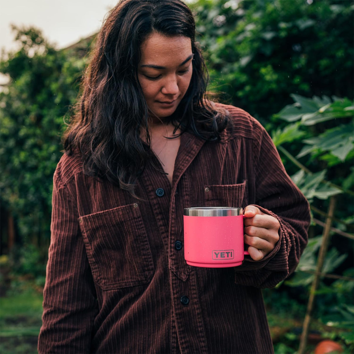 Taza YETI Rambler 14 oz, Acero Inoxidable, Aislada, con Lid MagSlider