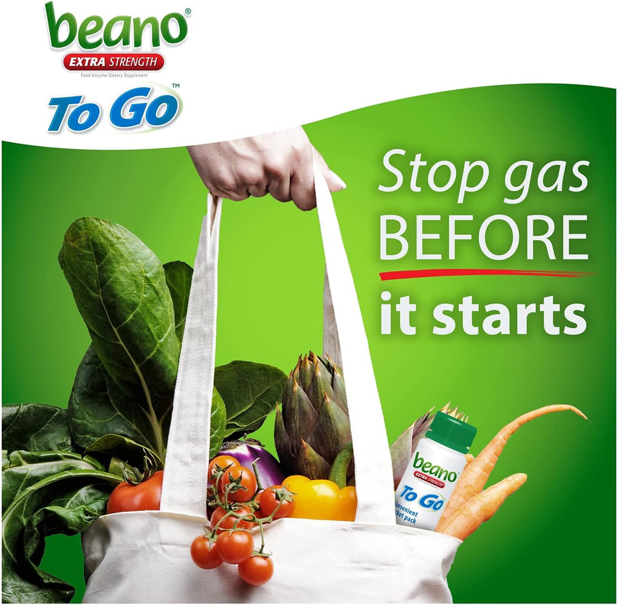 Prevención de Gases Suplemento Enzimático, 12 Tabletas