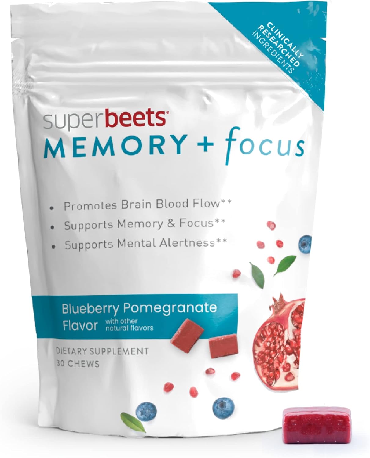 Suplemento Memory + Focus Chews - Ayuda a apoyar cerebral
