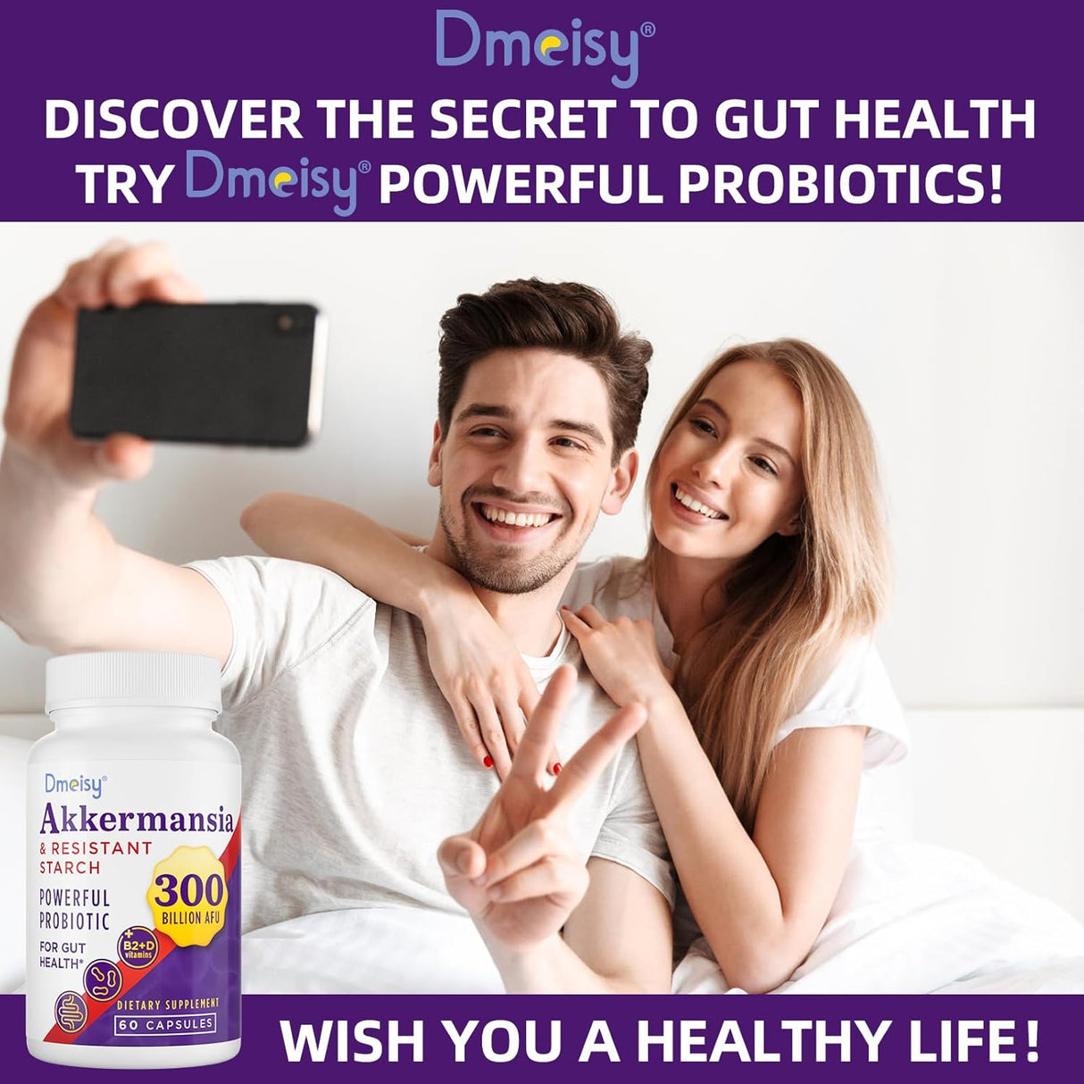 Suplemento GLP-1 con 300 Mil Millard AFU de Akkermansia Muciniphila