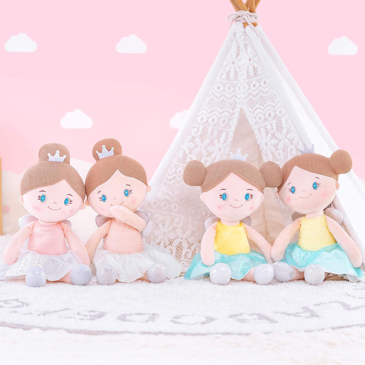 Peluche Muñequitas Gfts Combinación amarillo