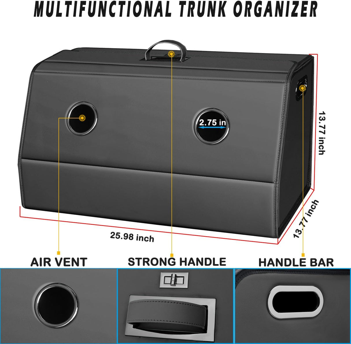 Organizador de Maletero HOLDCY - Impermeable y Ajustable 25.98