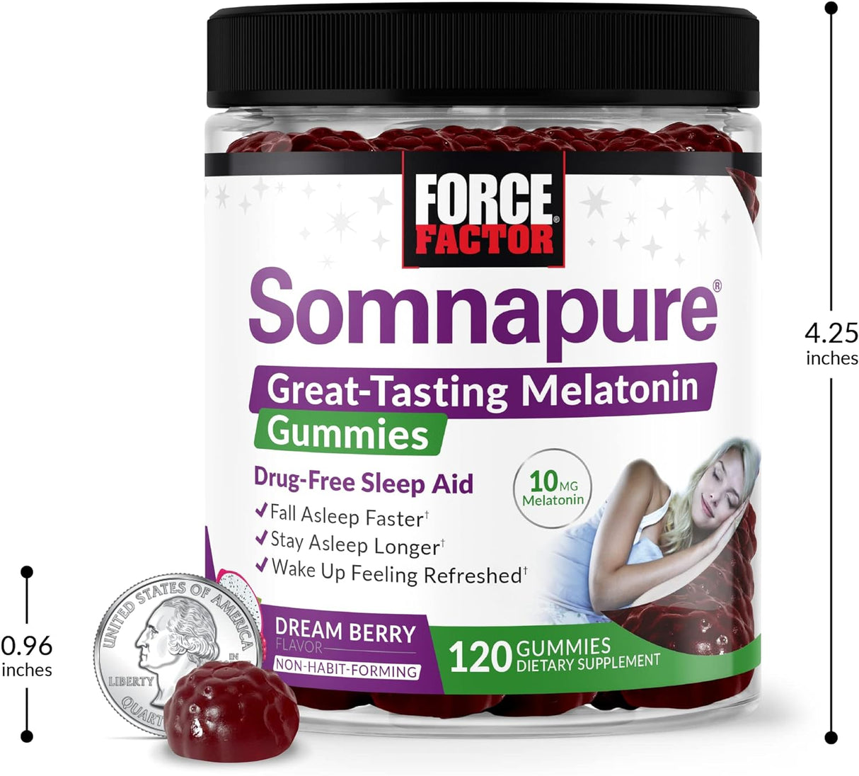 suplemento de ayuda para dormir que no forma hábito 120 und