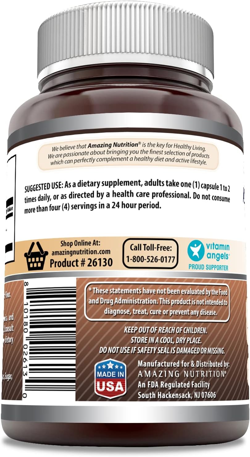 Suplemento de Cafeína Amazing Formulas | 200 mg | 240 Cápsulas