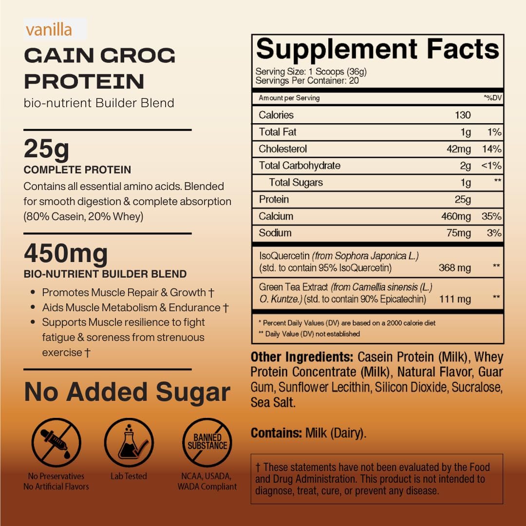 Proteína Vanilla con pro-Endurance Bionutrients, 25g, 20 srv