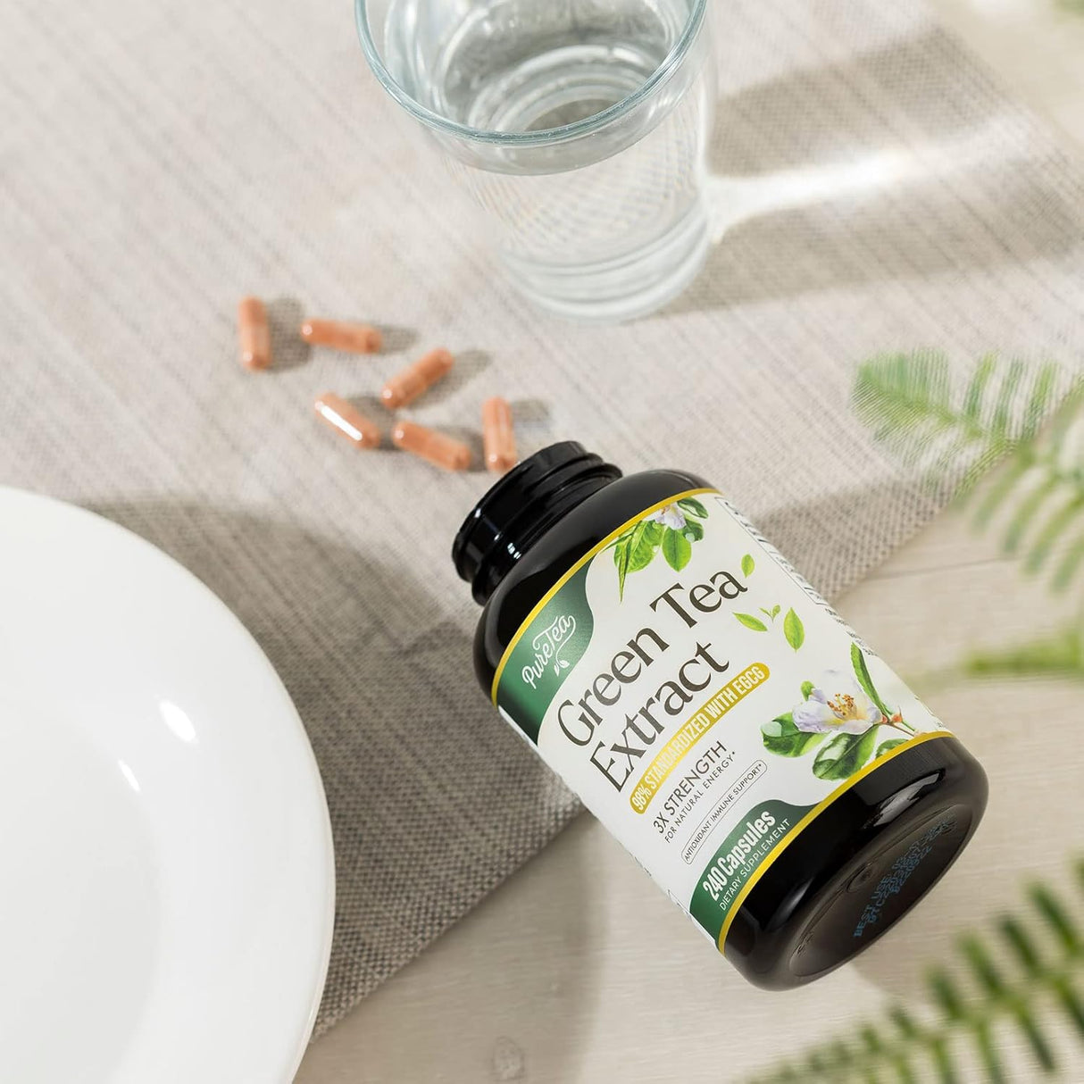 Suplemento Píldoras de extracto de té verde de 1000 mg EGCG