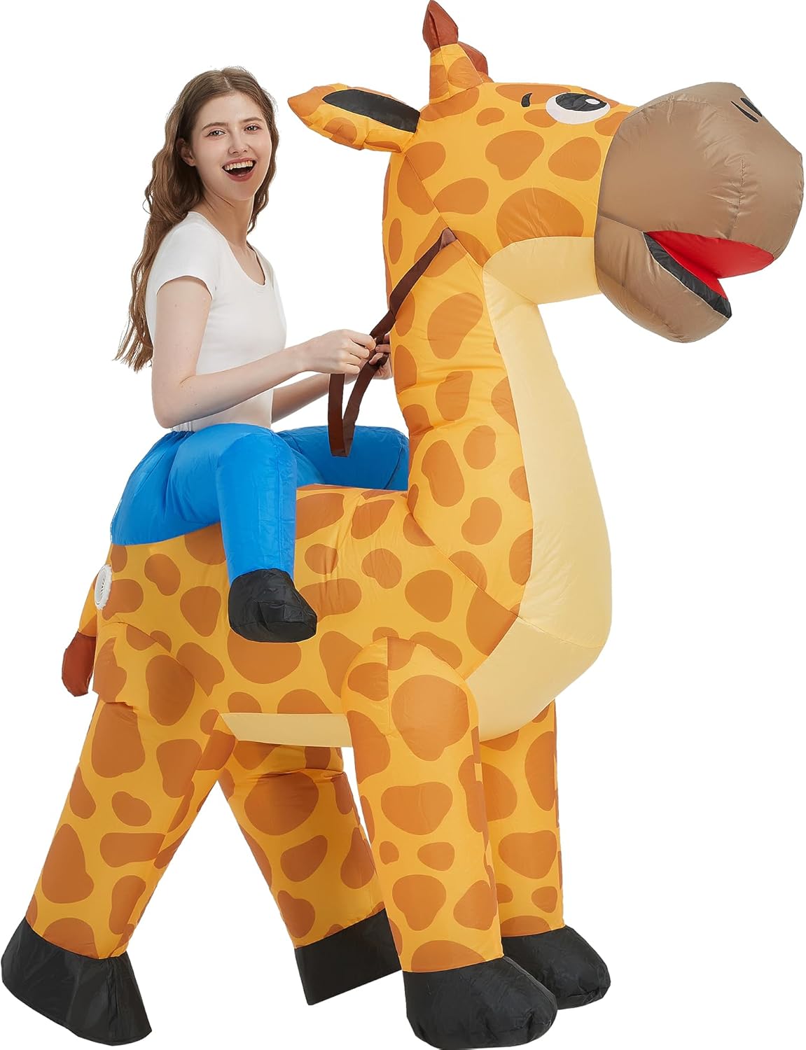 Disfraz Inflable Casa, Adulto, Giraffe, Halloween, Unisex