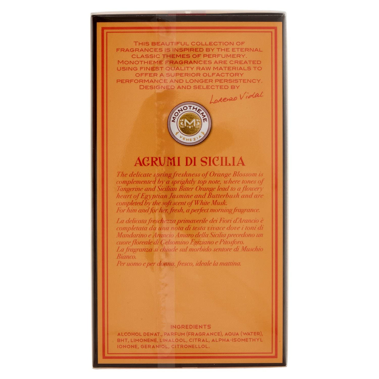 Perfume Unisex Monotheme Agrumi Di Sicilia Eau De Toilette